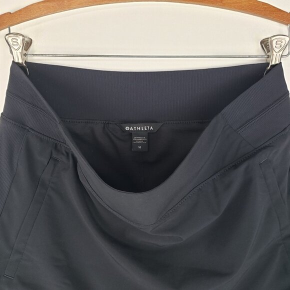Athleta Brooklyn Skort 16" Pull On Black 657678 Minimalist Womens Size 10 - Picture 4 of 8